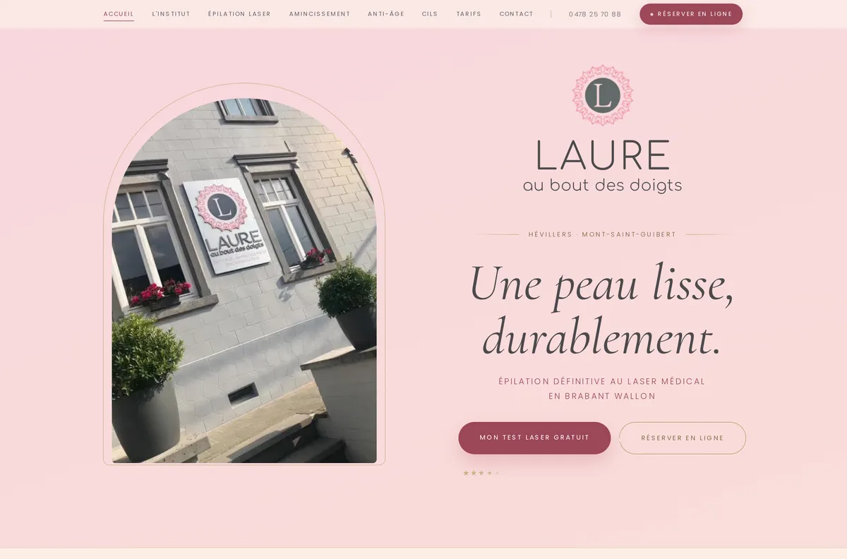 Laure au bout des doigts — Institut laser en Brabant wallon