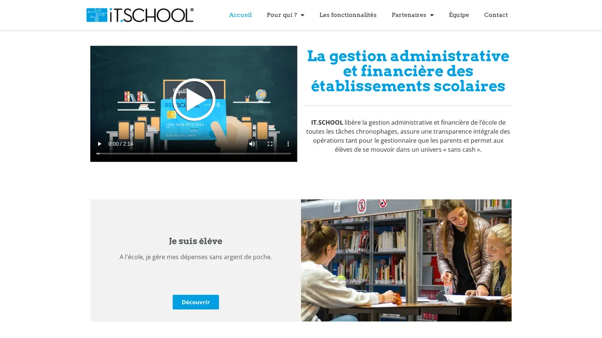 iT.SCHOOL — Gestion Scolaire SaaS